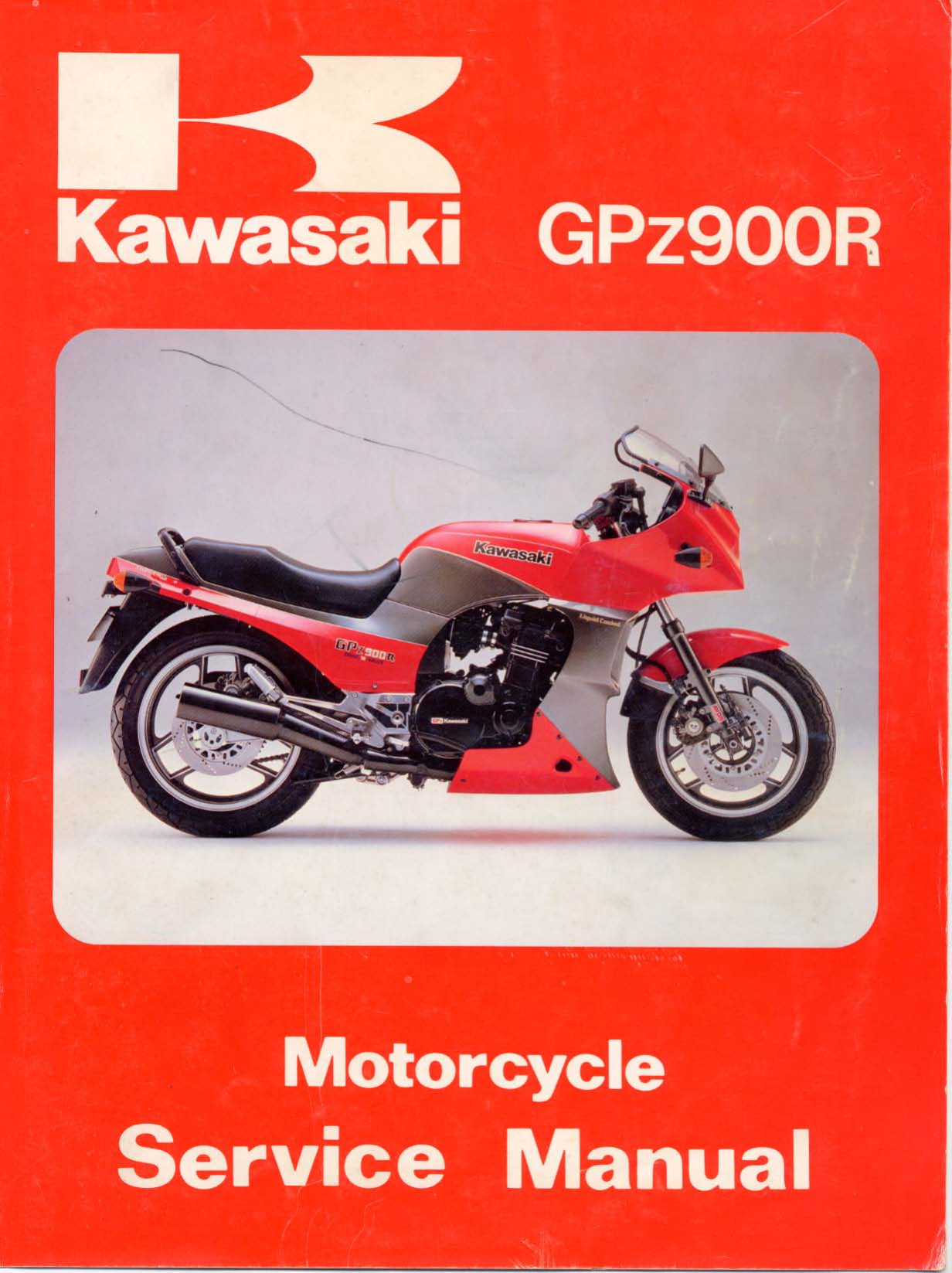 Kawasaki GPz900R service manual Preview image 1