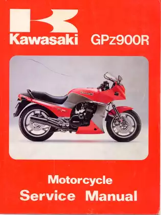 Kawasaki GPz900R motorcycle service manual Preview image 1