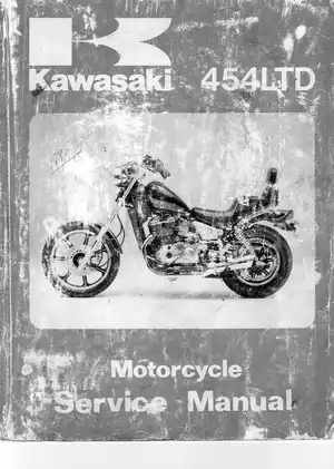 1985-1990 Kawasaki EN 450, EN 454 LTD service manual Preview image 1