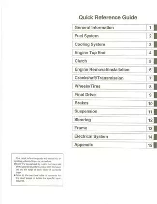 1997-2005 Kawasaki KDX 220R, KDX 220 motorcycle service manual Preview image 3