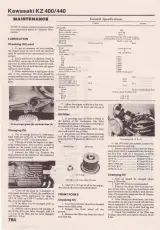 1974–1982 Kawasaki KZ400/KZ440/KZ500/KZ550 Shop Manual (P/N 99000-00383) – preview page 1