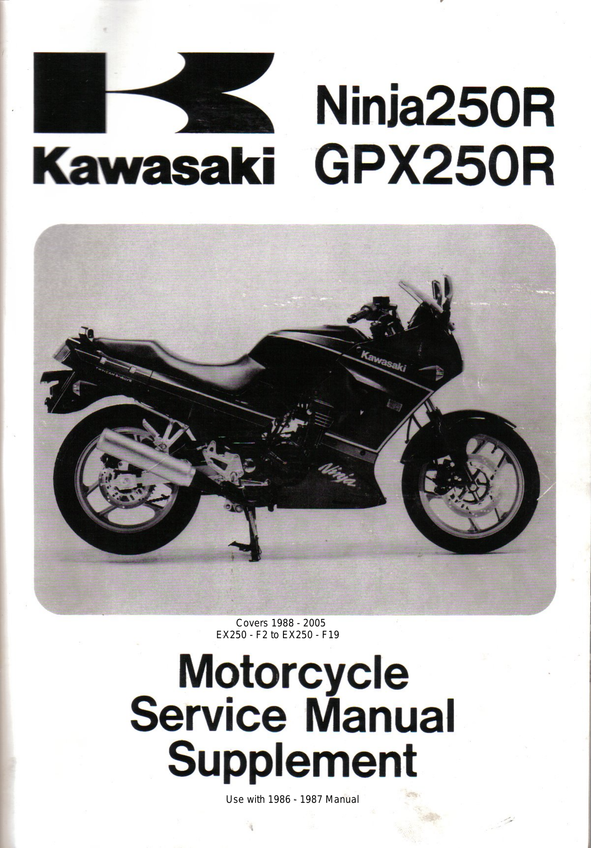 1988-2007 Kawasaki Ninja 250R, GPX250R repair manual Preview image 6