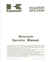 1986–2002 Kawasaki Ninja 250R, GPZ 250R, ZZ-R250 Factory Service Manual and Supplement (P/N 99924-1066-01) – preview page 1