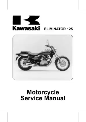 1998-2007 Kawasaki BN 125 Eliminator service manual Preview image 1