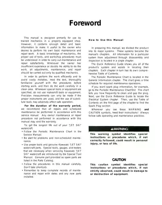 1993-2007 Kawasaki KLX250, D-Tracker KLX 250R service manual Preview image 3