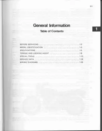 1981-1985 Kawasaki KZ1000, KZ1100 Fours motorcycle service manual Preview image 3