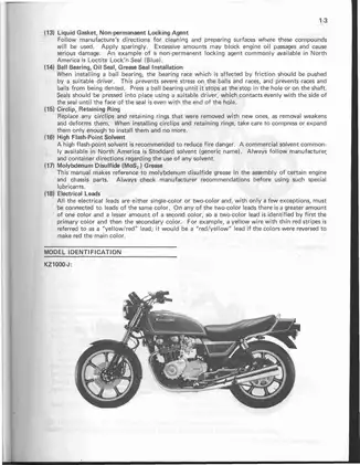1981-1985 Kawasaki KZ1000, KZ1100 Fours motorcycle service manual Preview image 5