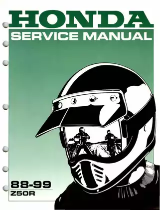 1988-1999 Honda Z50R service manual Preview image 1