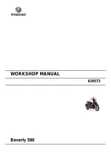 2005 Piaggio Beverly 500 Scooter Workshop Manual (P/N 639573) – preview page 1