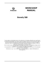 2005 Piaggio Beverly 500 Scooter Workshop Manual (P/N 639573) – preview page 2