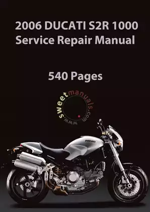 2006 Ducati S2R 1000 Service Repair Manual