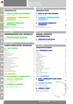 2006 Ducati Monster S2R 1000 service repair manual Preview image 3