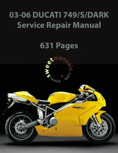 2003–2006 Ducati 749/S/Dark Service Repair Manual OEM – preview page 1
