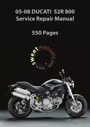 2005-2008 Ducati Monster S2R 800 / Dark service repair manual Preview image 1