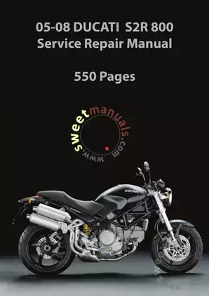 Ducati Monster S2R800/S2R800 Dark Service Repair Manual (2006)