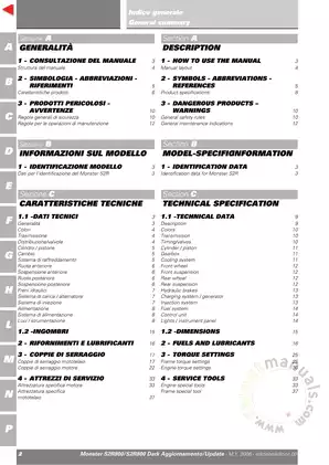 Ducati Monster S2R800/S2R800 Dark Service Repair Manual (2006) Preview image 3
