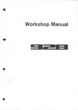Porsche 928, 928 S, 928 S4, 928 GT, and 928 GTS 1978–1995 Workshop Manual (P/N W 42-608-126-i) – preview page 1