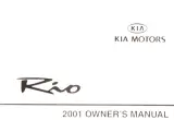 2001 Kia Rio Owner's Manual – preview page 1