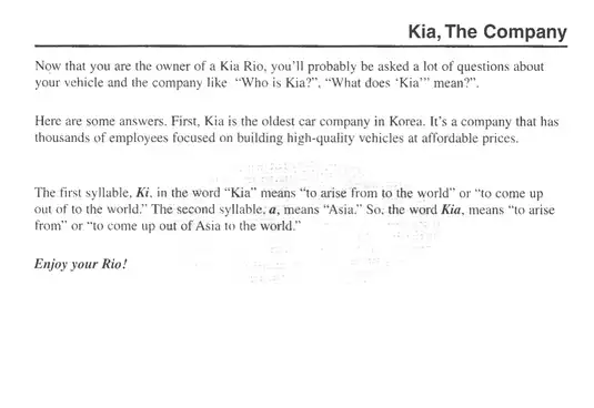 2001 Kia Rio owner´s manual Preview image 2