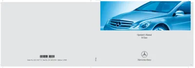 2008 Mercedes-Benz R-Class Operator's Manual (P/N 251 584 39 81) – preview page 1