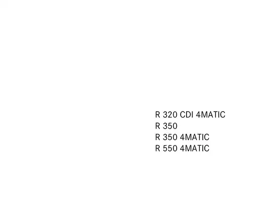 2008 Mercedes-Benz R-Class R350 owners manual Preview image 2