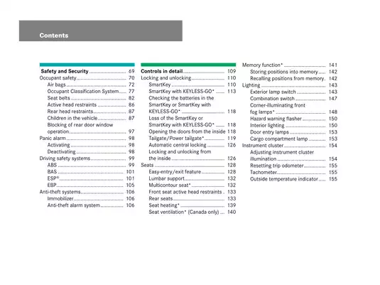 Mercedes-Benz R-Class Operator's Manual (Edition A 2008) for R 320 CDI 4MATIC, R 350, R 350 4MATIC & R 550 4MATIC Preview image 5