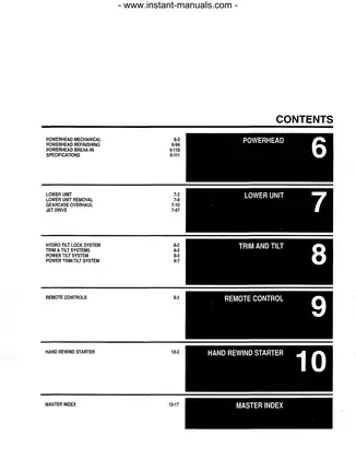 1991-1996 Yamaha 2hp-250hp outboard engine repair manual Preview image 2