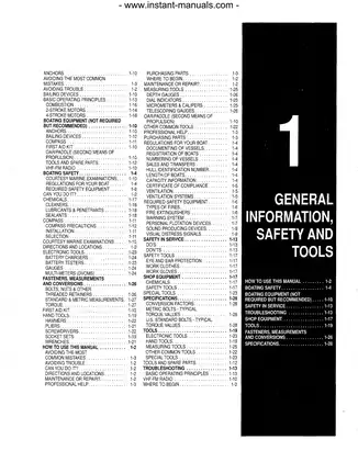 1991-1996 Yamaha 2hp-250hp outboard engine repair manual Preview image 3