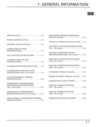 Honda CRF150F Service Manual (2003-2012) - Comprehensive Guide for Maintenance and Repair Preview image 4