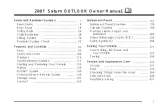 2007–2009 Saturn OUTLOOK Owner's Manual (P/N 15861569 B, 15861573 B, 15919281 B) – preview page 1