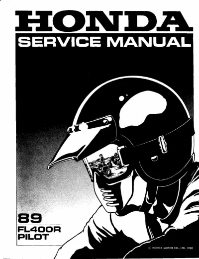 1988 Honda FL400R Pilot Service & Repair Manual (P/N C4256-90954)