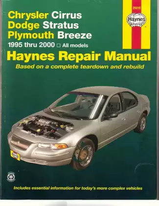 Chrysler Cirrus, Dodge Stratus, Plymouth Breeze Repair Manual (1995-2000) - Complete Guide for DIY Mechanics
