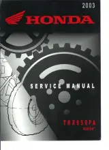 2003 Honda TRX650FA Rincon Service Manual (P/N 61GF010) – preview page 1