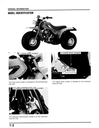 1986-1987 Honda ATC125, ATC 125M ATV service manual Preview image 5