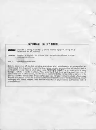 1984-1986 Honda ATC200, ATC200S ATV 3-Wheeler repair manual Preview image 2