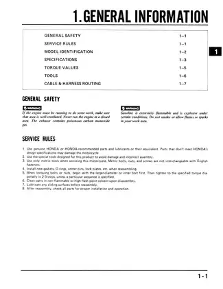 1983-1987  Honda ATC200X, ATC 200 3-wheeler repair manual Preview image 5