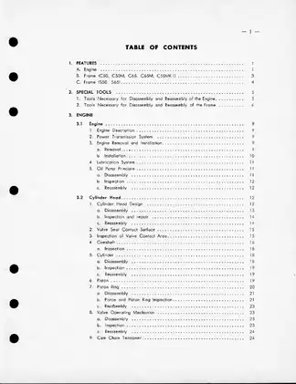 1970-1984 Honda C70, CL70, Cub, C 70M Passport service manual Preview image 2