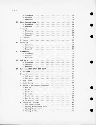 1970-1984 Honda C70, CL70, Cub, C 70M Passport service manual Preview image 3