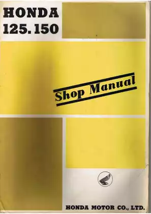 Honda C92, CS92, CB92, C95, CA95, 125, 150 shop manual