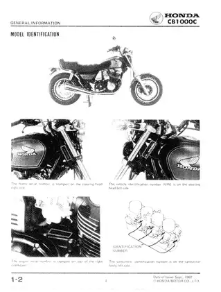 1982-1983 Honda CB1000C Custom, CB1000 repair manual Preview image 3