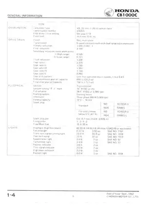 1982-1983 Honda CB1000C Custom, CB1000 repair manual Preview image 5