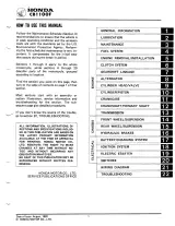 1983 Honda CB1100F Service & Repair Manual (P/N 61MG500) – preview page 1