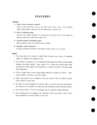Honda CB125, CL125, CD125, TL125 shop manual Preview image 3