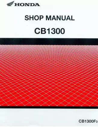 2003 Honda CB1300, CB1300F shop manual Preview image 1