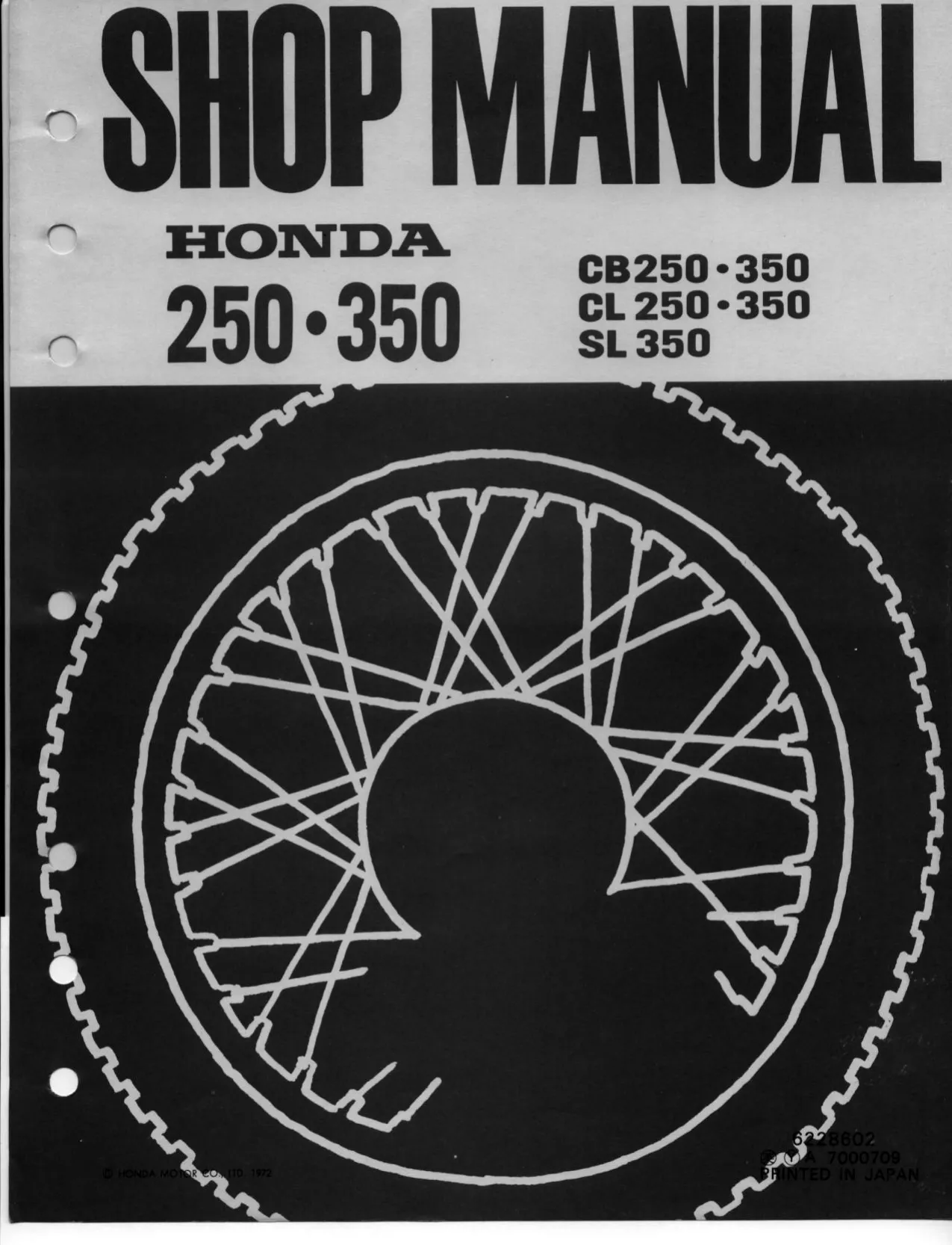 Honda 250, CB250, CL250, CJ250 service manual