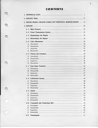 Honda CB350, CL350, SL350 shop manual Preview image 3