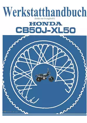 Honda CB50, XL50, CB50J repair manual