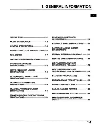 2004-2006 Honda CB600F, CB600 Hornet service manual Preview image 3