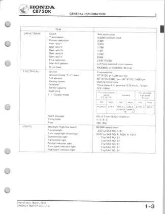 1979-1983 Honda CB750, CB750K, CB750F, CB750C, CB750SC repair manual Preview image 5