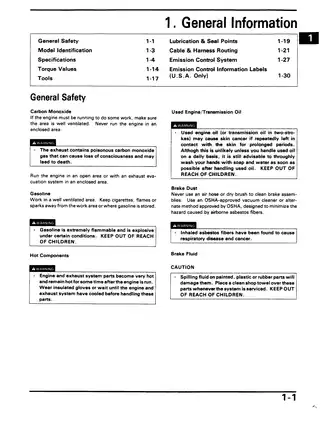 1991-2003 Honda CB750SC, CB750 Nighthawk repair manual Preview image 1